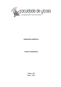 Proposta de Curso de Engenharia Ambiental
