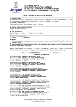 estado da bahia prefeitura municipal de jequié secretaria municipal