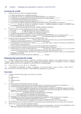 Exercicios de revis&atilde;o