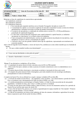 exercício r1 - Colégio Santa Maria