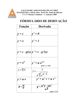 Revis&atilde;o Derivadas
