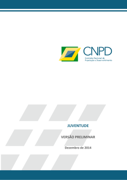 JUVENTUDE - Popula&ccedil;&atilde;o e Desenvolvimento