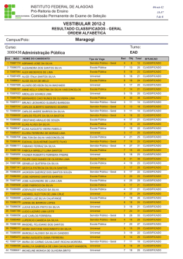 VESTIBULAR 201202 Maragogi