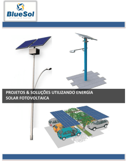 projetos & solu&ccedil;&otilde;es utilizando energia solar fotovoltaica