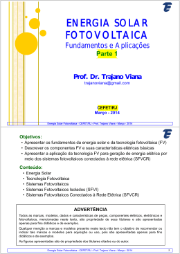 Energia Solar Fotovoltaica__Trajano Viana__Parte_1