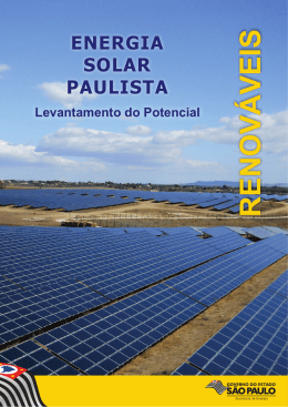 Levantamento do Potencial da Energia Solar Paulista