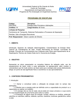 Energia Solar - Princ&iacute;pios e Aplica&ccedil;&otilde;es