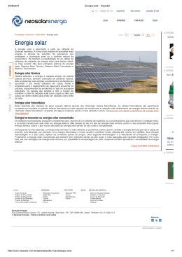 Energia solar &ndash; Neosolar