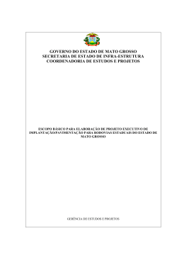 GOVERNO DO ESTADO DE MATO GROSSO