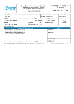 Foil Ltda 04.899.334/000280 05/03/2015 1&ordf; VIA CLIENTE Rua