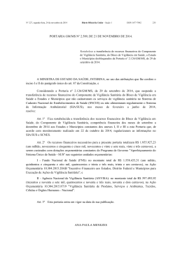 PORTARIA GM/MS Nº 2.589, DE 21 DE NOVEMBRO DE