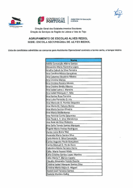 ista dos candidatos Admitidos