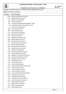 (Candidatos com nota m\355nima para habilita\347\343o