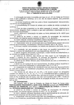poder judiciário federal justiça do trabalho
