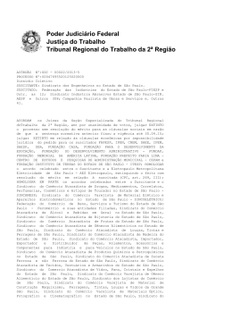 Poder Judiciário Federal Justiça do Trabalho Tribunal