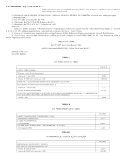 PORTARIA/PRESI/COREJ 152 DE 18/04/2012 O