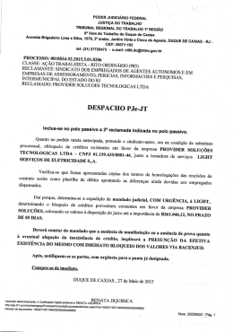 PODER JUDICIÁRIO FEDERAL . JUSTIÇA DO