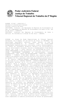 Poder Judici&aacute;rio Federal Justi&ccedil;a do Trabalho Tribunal