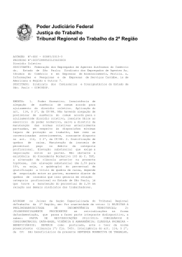 Poder Judiciário Federal Justiça do Trabalho Tribunal