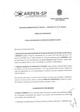 PODER JUDICIÁRIO ~FEDERAL TRT-2a REGIAO