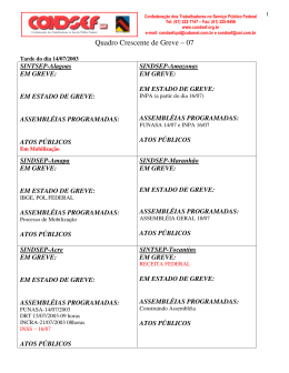 Quadro Crescente de Greve &ndash; 07
