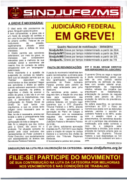 EM GREVE! - Sindjufe