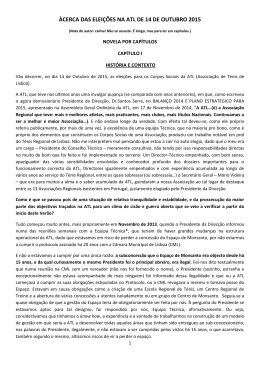 &agrave;cerca das elei&ccedil;&otilde;es na atl de 14 de outubro 2015