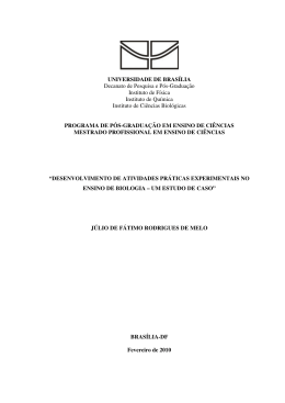 PROGRAMA DE P&Oacute;S-GRADUA&Ccedil;&Atilde;O EM ENSINO DE CI&Ecirc;NCIAS
