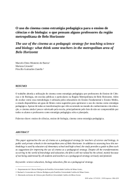 O uso do cinema como estrat&eacute;gia pedag&oacute;gica para o