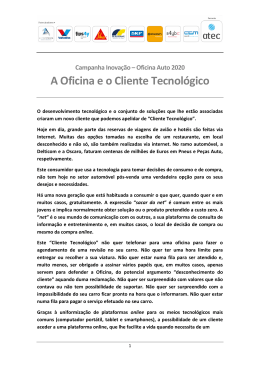 A Oficina e o Cliente Tecnol&oacute;gico