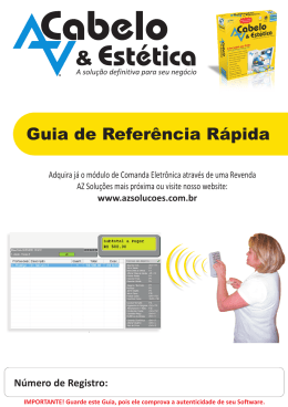 Guia R&aacute;pido de Instala&ccedil;&atilde;o