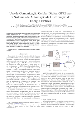 ARTIGO - Copel DIS - Comunicacao de Dados