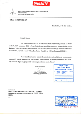decisão nr. 1642/2014 tcdf