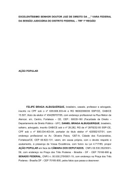 A&ccedil;&atilde;o Popular C&acirc;mara e Senado