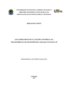 4 a lei de acesso &agrave; informa&ccedil;&atilde;o no munic&iacute;pio de laranjal paulista