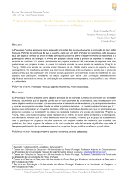 Projetos de Interven&ccedil;&atilde;o Social e Esportes