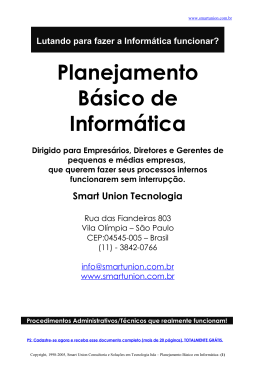 Plano de Inform&aacute;tica