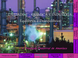 Produ&ccedil;&atilde;o industrial do amon&iacute;aco