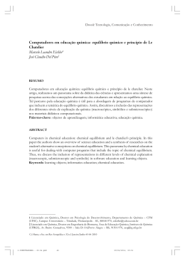 Computadores em educação química: equilíbrio químico e