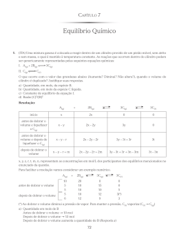 Equil&iacute;brio Qu&iacute;mico