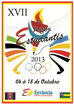 REGULAMENTO GERAL JEEs 2013 - Estância