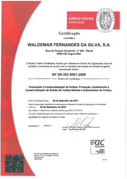 WALDEMAR FERNANDES DA SILVA, S.A.
