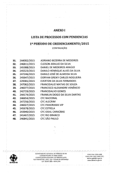 Clique aqui para acessar a relação de Processos com Pendências