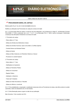 Diário oficial do dia 20/11/2012 PROCURADOR
