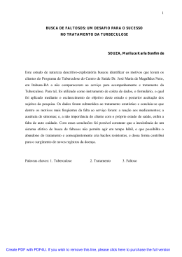 1 BUSCA DE FALTOSOS: UM DESAFIO PARA O SUCESSO NO