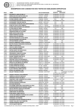 20 - Resultado do THE - Coordena&ccedil;&atilde;o de Concursos e Exames