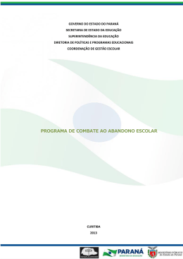 Programa de Combate ao Abandono Escolar