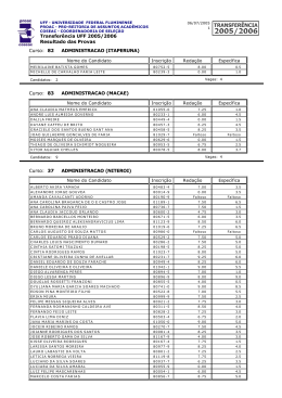 Transferência UFF 2005/20