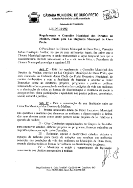 c&acirc;mara municipal de ouro preto