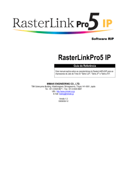 Manual de Operação Raster Link IP